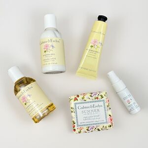 Crabtree & Evelyn SUMMER HILL 5 Piece Personal Travel Set